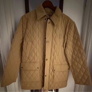 Burberry Beige Quilted Puffer Jacket Brand New, Never Worn
